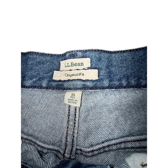 Vintage L.L. Bean Womens Original Fit Relaxed Denim Mom Jeans Sz 10P - Picture 6 of 6